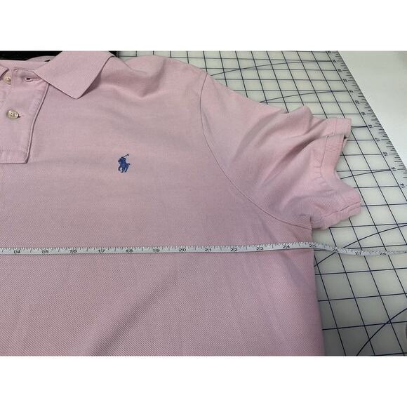 Ralph Lauren Men's Classic Short Sleeve Polo Shirt Pink XL Embroidered - Picture 6 of 10